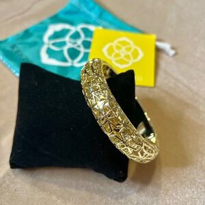Gold filigree bangle, Kendra Scott